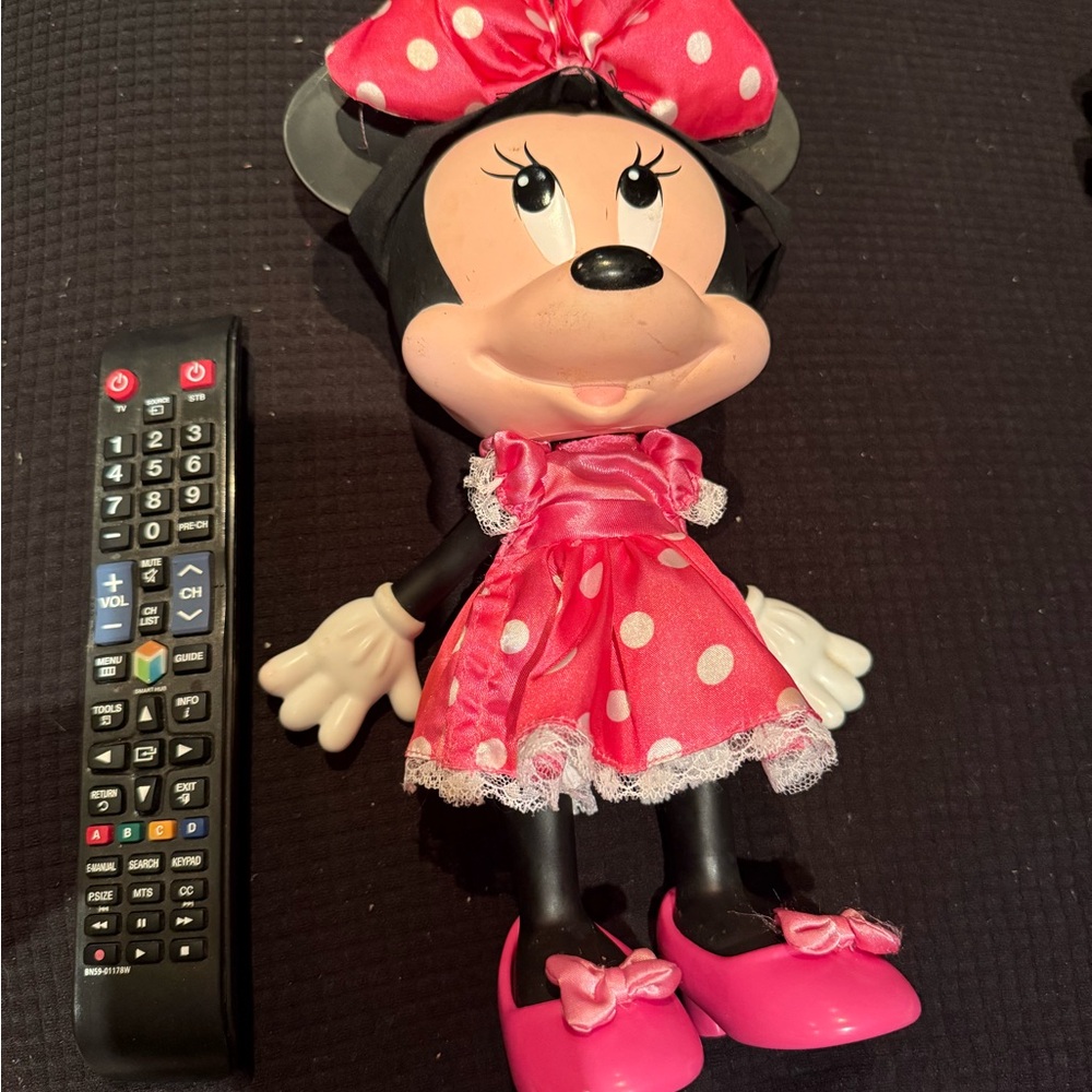 Disney Minnie Mouse Doll with Pink Polka Dot Dress